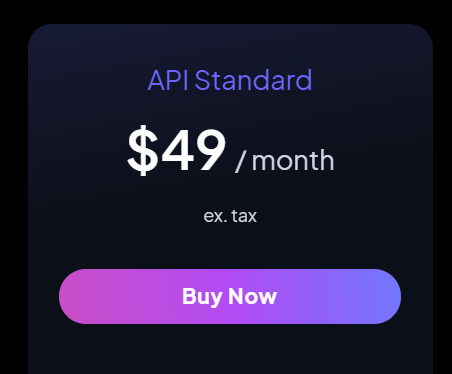 Standard plan $49/mo only